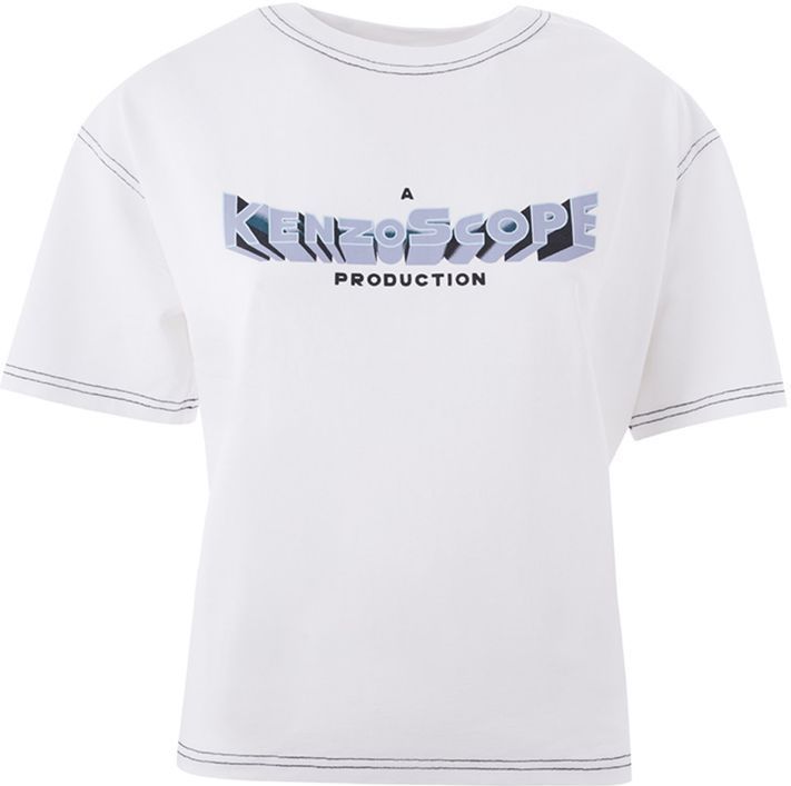 Kenzo - Witte Top - Katoen - Korte Mouwen