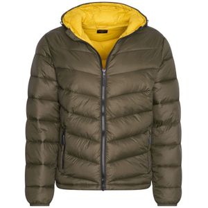 Cappuccino Italia Jas Winter Hooded Winter Jacket Army Groen - Maat XL
