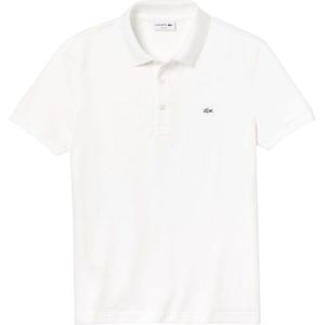 Lacoste Heren Pique Stretch Slim Poloshirt (Wit)