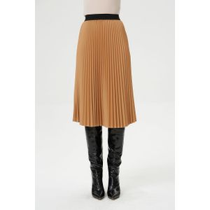 Plooirok - Geplooide Rok - Elastische Taille - Trapeze Vorm - 77 cm Lengte