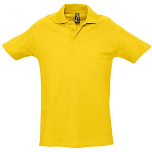 SOLS Heren Lente II Korte Mouw Zwaarlijvig Poloshirt (Goud)