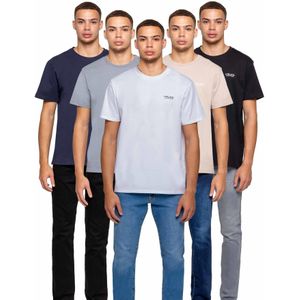 Kruze - Heren Crew Neck T-Shirt - Assorti - 5 Pack