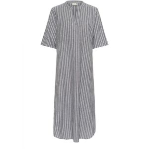 Kaffe - KAMalena - Blousejurk - Grijs gemêleerd / Wit