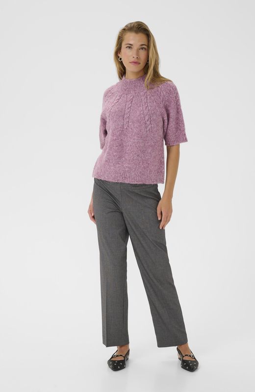 Kaffe - Cuba - Vrouwentrui - Ample Silhouette - Col Montant - Korte Mouwen