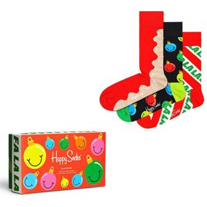 Happy Socks Sokken Time for Holiday 3-Pack Gift Box Multi