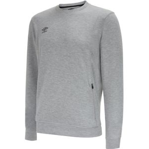 Umbro Heren Pro Stacked Logo Fleece Pullover (Grijze mergel/zwart)