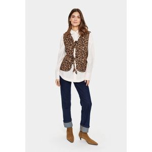 Vest Regular fit Black Reg Leo leopard