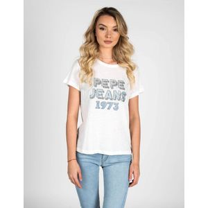 Pepe Jeans T-Shirt Bibiana Vrouw Wit