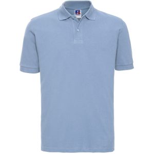 Russell Heren Klassiek Piqué Katoenen Polo Shirt (Sky)