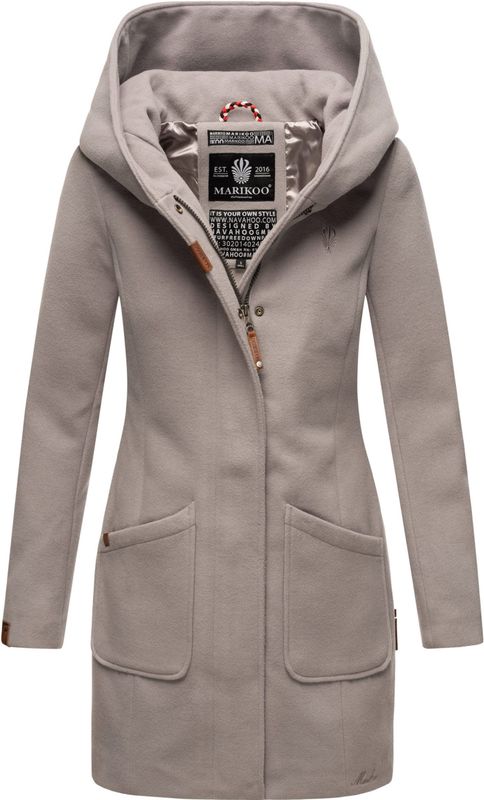 Marikoo - Maikoo - Winterjas - Dames - Elegante Wollen Vachtlook