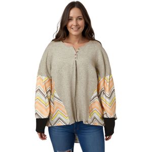 Chevronsleeve Relaxed Pullover Trui