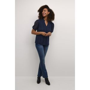 Cream - Crdanika Lace Blouse - Blauw - Blouse - 100% Polyester