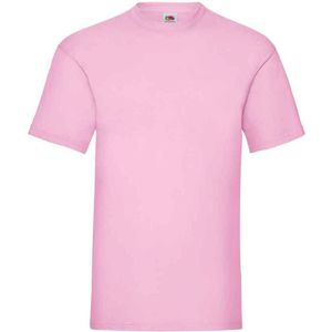 Fruit of the Loom Heren Valueweight T-Shirt (Lichtroze)