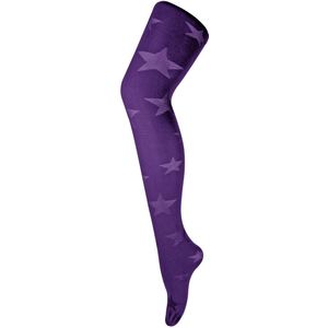 Sock Snob Dames80 denier ondoorzichtig patroon panty's - Star Imperial Purple