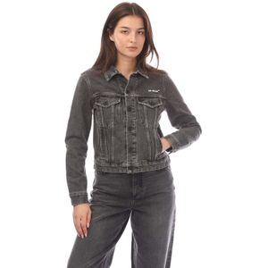 Off White - Diagonal Regular - Damesjas - Donkergrijs - Wit