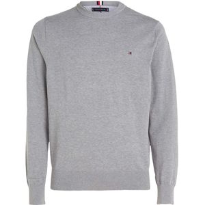 Tommy Hilfiger Heren 1985 Katoen Crew Neck Sweater Top (Grijs)