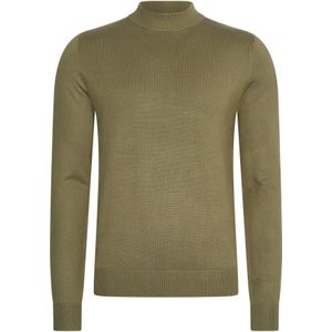 Mario Russo Sweaters Turtle Neck Trui Tarmac Groen