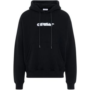 Off-White - Sliding Book - Hoodie - Gebroken Wit - 100% Katoen