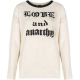 Pinko - Barbaresco Paillet Sweater - Wit - Dames - Wol