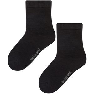 Sokken van Merinowol voor peuters | Steven | Warme dikke sokken voor de winter - Zwart