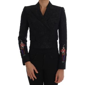 Dolce & Gabbana Blazerjasje In Zwart Brokaat Voor Dames - Maat L