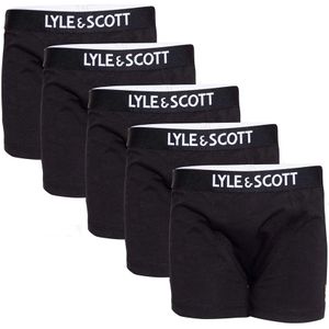 Lyle & Scott Jongens Gacy Boxershorts (Set van 5) (Zwart)