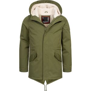Alessandro Salvarini heren winterparka met teddovoering en capuchon