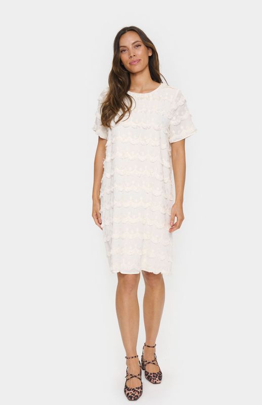SAINT TROPEZ Jurk 'Johanette'  ecru