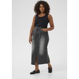 Kaffe Curve, Dames, Rokken, Grijs, Maat: 2XL Denim,