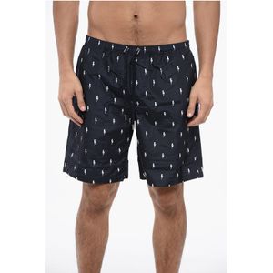 ALL-OVER MICRO BOLTS ZWEM LANGE SHORTS