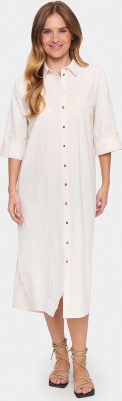 SAINT TROPEZ Blousejurk 'Zalinda'  wit