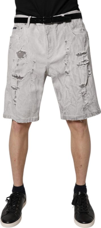 Dolce & Gabbana - Bermuda Shorts - Lichtgrijs - Regular Fit