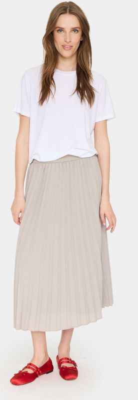 Rok - Geplooide Midi-rok - A-shape