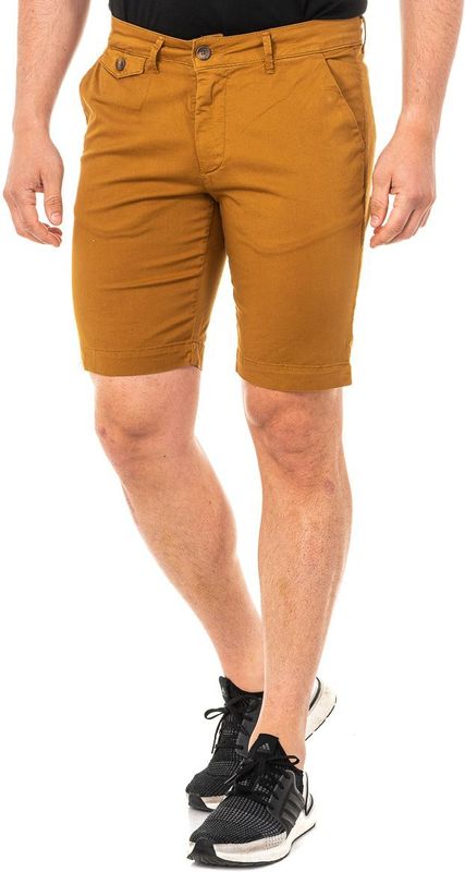 La Martina - Bermuda Shorts - Bruin - 98% Katoen - Tailleband met Riemlussen