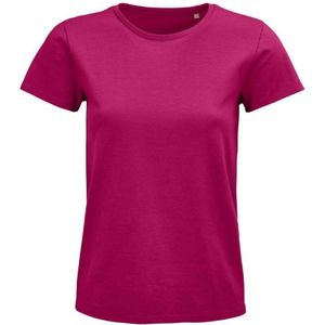 SOLS Dames/Dames Pioneer Organic T-shirt (Fuchsia)