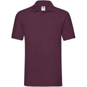 Fruit of the Loom Heren Premium Katoenen Piqué Poloshirt (Bourgondië)