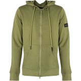Iceberg - Blouse Hoodie - Groen - Katoen - Capuchon met Trekkoord