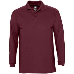 SOLS Volwassen uniseks Winter II poloshirt met lange mouwen (Bourgondië)