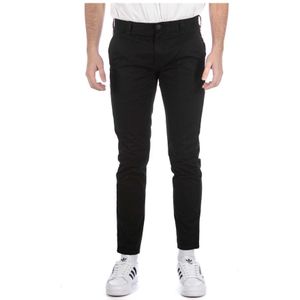 Calvin Klein Skinny Washed Chino Zwarte Broek