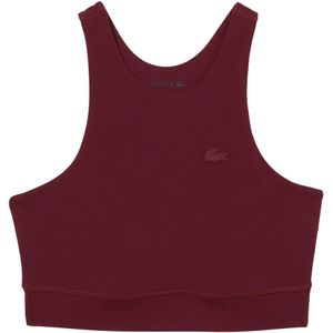 Lacoste Dames/Dames Recycled Polyamide Sneldrogende Sportbeha (Bourgondië)