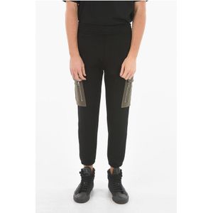 Skinny cargo-joggingbroek met lage taille in zwart
