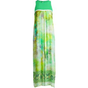 CONQUISTA - Mouwloze Maxi Dress - Groen - A-lijn