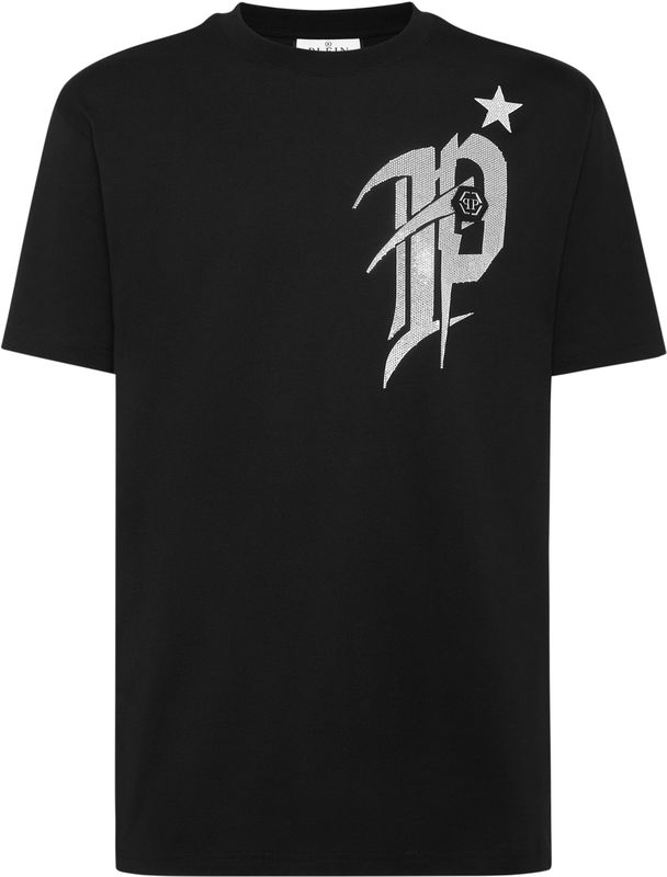 T-Shirt Ronde Hals Gothic Plein