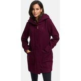 Marikoo - B819 - Dames Trenchcoat - Wijn - Lang