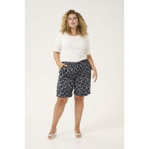 Short Loose fit Midnight Marine Lace Print marine