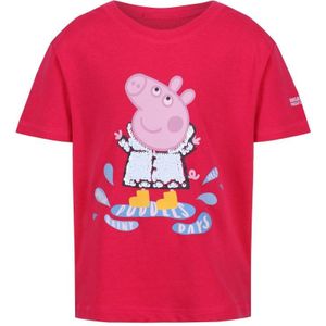 Regatta Kinder/Kids Peppa Pig T-shirt Met Korte Mouwen En Opdruk (Heldere Blush) - Maat 2-3J / 92-98cm