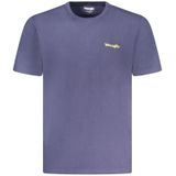 Wrangler - Small Logo Tee - T-shirt - Blauw - Katoen