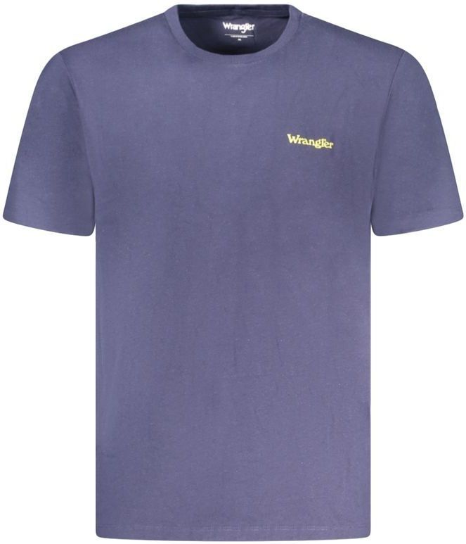 Wrangler - Small Logo Tee - T-shirt - Blauw - Katoen