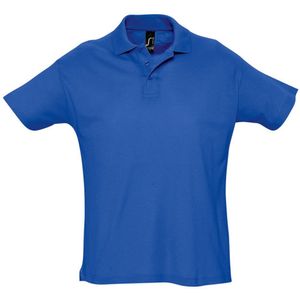 SOLS Heren Zomer II Pique Poloshirt met korte mouwen (Koningsblauw)