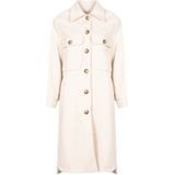 Silvian Heach - Trenchcoat - Wit - 100% Polyester - Regular Fit